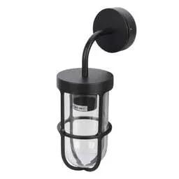 Firstlight Firstlight Bowen ES/E27 Wall Light Black IP65 - Firstlight Firstlight Bowen ES/E27 Wall Light Black IP65