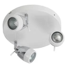 Firstlight Firstlight Marine 3 Light Flush White and Chrome - Firstlight Firstlight Marine 3 Light Flush White and Chrome