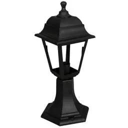 Firstlight Firstlight Oslo ES 4 Panel Lantern Black - Firstlight Firstlight Oslo ES 4 Panel Lantern Black