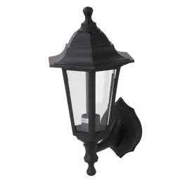 Firstlight Firstlight Malmo 6 Panel Outdoor Lantern Black - Firstlight Firstlight Malmo 6 Panel Outdoor Lantern Black