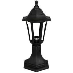 Firstlight Firstlight Malmo 60W 6 Panel Lantern Black - Firstlight Firstlight Malmo 60W 6 Panel Lantern Black