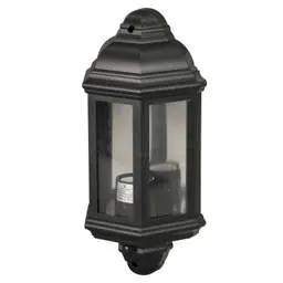 Firstlight Firstlight Park 1 Outdoor PIR Wall Lantern Black - Firstlight Firstlight Park 1 Outdoor PIR Wall Lantern Black
