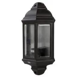Firstlight Firstlight Half Lantern Outdoor Wall Light Black - Firstlight Firstlight Half Lantern Outdoor Wall Light Black