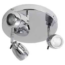 Firstlight Firstlight Marine 3 Flush Ceiling Bathroom Spot Light Chrome - Firstlight Firstlight Marine 3 Flush Ceiling Bathroom Spot Light Chrome