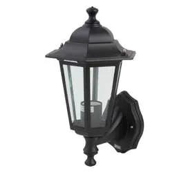 Firstlight Firstlight 6 Panel 230V ES GLS Uplight Outdoor Lantern Black - Firstlight Firstlight 6 Panel 230V ES GLS Uplight Outdoor Lantern Black