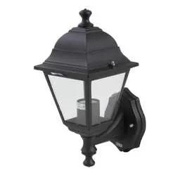 Firstlight Firstlight 4 Panel 230V ES GLS Uplight Outdoor Lantern Black - Firstlight Firstlight 4 Panel 230V ES GLS Uplight Outdoor Lantern Black