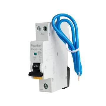Fusebox RCBO Fusebox RCBO 10A Type A Single Pole Bi-Directional 6kA RTAMB10BD - Fusebox RCBO Fusebox RCBO 10A Type A Single Pole Bi-Directional 6kA RTAMB10BD