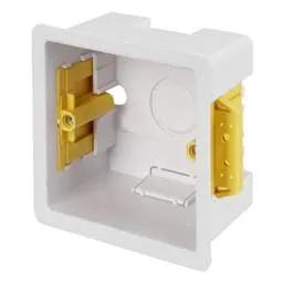 DRYLINING Greenbrook 1 Gang Dry Lining Box 47mm White (Sold in 1's) - DRYLINING Greenbrook 1 Gang Dry Lining Box 47mm White (Sold in 1's)
