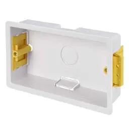 DRYLINING Greenbrook 2 Gang Dry Lining Box 35 mm White (Sold in 1's) - DRYLINING Greenbrook 2 Gang Dry Lining Box 35 mm White (Sold in 1's)
