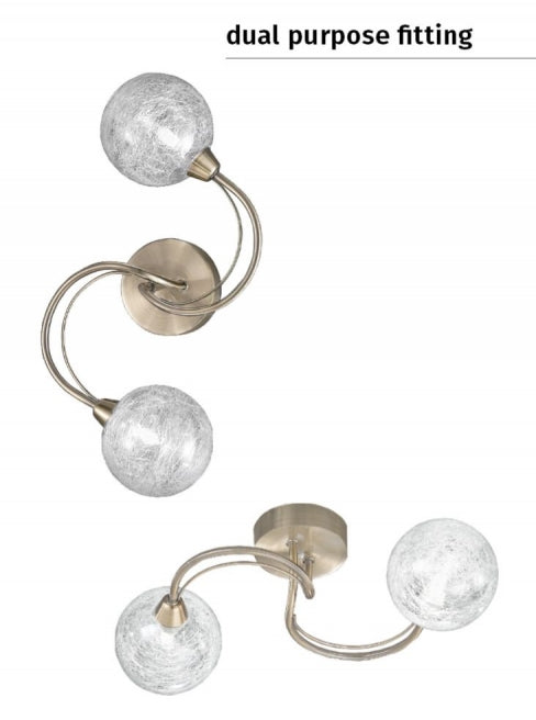Franklite Gyro 2lt Bracket - Wall Lights Franklite Gyro 2lt Bracket Wall Lights