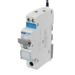 Electrical Lighting Hager 20A 1P+N 1 Module Bidirectional C Curve 6kA 30mA Type A RCBO - Electrical Lighting Hager 20A 1P+N 1 Module Bidirectional C Curve 6kA 30mA Type A RCBO