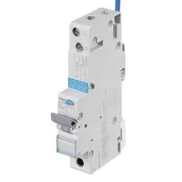 Electrical Lighting Hager 6A Single Pole 1 Module D Curve 10kA 30mA Type A RCBO - Electrical Lighting Hager 6A Single Pole 1 Module D Curve 10kA 30mA Type A RCBO