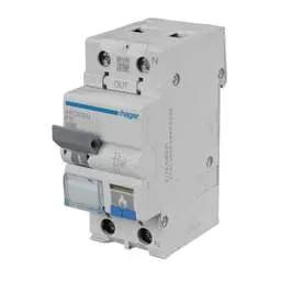 Electrical Lighting Hager 10A 1P+N 2 Module B Curve 10kA 30mA Type A AFDD Combined MCB - Electrical Lighting Hager 10A 1P+N 2 Module B Curve 10kA 30mA Type A AFDD Combined MCB