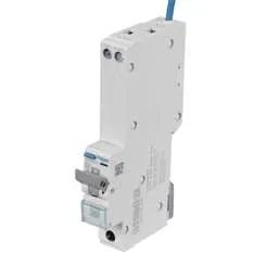 Electrical Lighting Hager 25A 1P+N 1 Module B Curve 6kA MCB with Type A AFDD - Electrical Lighting Hager 25A 1P+N 1 Module B Curve 6kA MCB with Type A AFDD