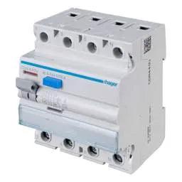 Electrical Lighting Hager 40A 4 Pole 30mA Type A RCD - Electrical Lighting Hager 40A 4 Pole 30mA Type A RCD