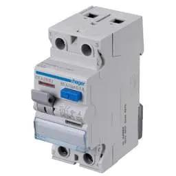 Hager Hager 63A 2 Pole 100mA Type A RCD - Hager Hager 63A 2 Pole 100mA Type A RCD