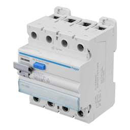 Electrical Lighting Hager 100A 4 Pole 100mA Type A Time Delay RCD - Electrical Lighting Hager 100A 4 Pole 100mA Type A Time Delay RCD