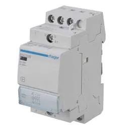 Hager Hager 25A 2 Module Contactor 3 NO Contacts - Standard Contactors Hager Hager 25A 2 Module Contactor 3 NO Contacts Standard Contactors