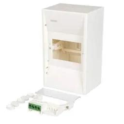 Electrical Lighting Hager 4 Way Insulated Enclosure with Earth and Neutral Bar - Mini Gamma Enclosures Electrical Lighting Hager 4 Way Insulated Enclosure with Earth and Neutral Bar Mini Gamma Enclosures