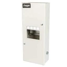 Electrical Lighting Hager 4 Module Metal Clad Extended Height Enclosure - Enclosures and Accessories Electrical Lighting Hager 4 Module Metal Clad Extended Height Enclosure Enclosures and Accessories