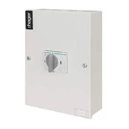 Hager Hager 32A TP+SN Metalclad Isolator Switch Disconnector - Hager Hager 32A TP+SN Metalclad Isolator Switch Disconnector