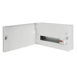 Electrical Lighting Hager 100A 14 Way Type A SP+N Metalclad Distribution Board with Incomer - Invicta 3 Electrical Lighting Hager 100A 14 Way Type A SP+N Metalclad Distribution Board with Incomer Invicta 3
