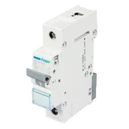 Electrical Lighting Hager 6A Single Pole 6kA B Curve MCB - Electrical Lighting Hager 6A Single Pole 6kA B Curve MCB