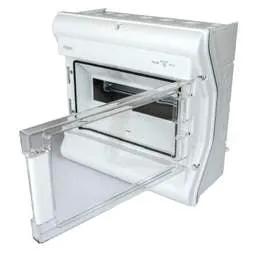Electrical Lighting Hager Vector 12 Module Insulated IP55 Enclosure with Earth and Neutral Bar - Vector II Weather Proof Enclosures and Accessories Electrical Lighting Hager Vector 12 Module Insulated IP55 Enclosure with Earth and Neutral Bar Vector II Weather Proof Enclosures and Accessories