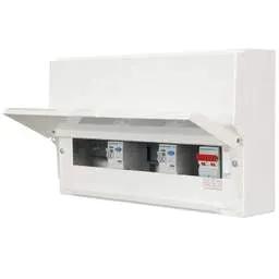 Electrical Lighting Hager 12 Way Dual 100A RCD High Integrity Metal Clad Consumer Unit - Electrical Lighting Hager 12 Way Dual 100A RCD High Integrity Metal Clad Consumer Unit