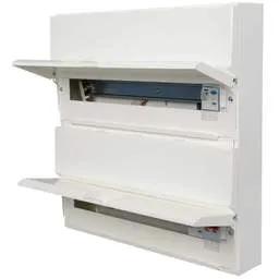 Electrical Lighting Hager 18 + 20 Dual Row Dual 100A RCD Split Load Metal Clad Consumer Unit - Electrical Lighting Hager 18 + 20 Dual Row Dual 100A RCD Split Load Metal Clad Consumer Unit