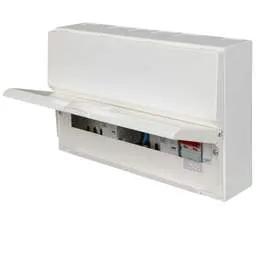 Electrical Lighting Hager 5 + 5 Dual 100A Type A RCD Metal Clad Consumer Unit with Knockouts - Electrical Lighting Hager 5 + 5 Dual 100A Type A RCD Metal Clad Consumer Unit with Knockouts