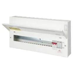 Electrical Lighting Hager 18 Way 100A Isolator Incomer Metal Clad Consumer Unit with Type 2 SPD - Design 30 Electrical Lighting Hager 18 Way 100A Isolator Incomer Metal Clad Consumer Unit with Type 2 SPD Design 30
