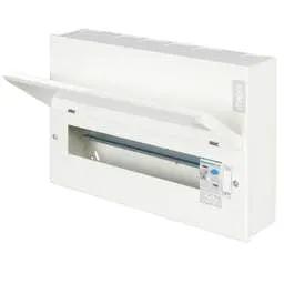 Electrical Lighting Hager 14 Way 100A 30mA Type A RCD Incomer Metal Clad Consumer Unit - Electrical Lighting Hager 14 Way 100A 30mA Type A RCD Incomer Metal Clad Consumer Unit