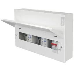 Electrical Lighting Hager 10 Way Dual 100A RCD High Integrity Metal Clad Consumer Unit - Design 10 Electrical Lighting Hager 10 Way Dual 100A RCD High Integrity Metal Clad Consumer Unit Design 10