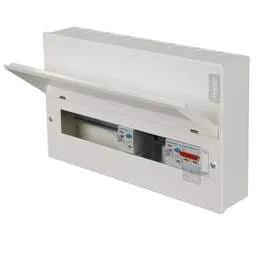 Electrical Lighting Hager 12 Way Dual 100A RCD Configurable Metal Clad Consumer Unit - Electrical Lighting Hager 12 Way Dual 100A RCD Configurable Metal Clad Consumer Unit