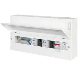Electrical Lighting Hager 14 Way Dual RCD Configurable High Integrity Metal Clad Consumer Unit with SPD - Design 10 Electrical Lighting Hager 14 Way Dual RCD Configurable High Integrity Metal Clad Consumer Unit with SPD Design 10