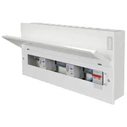 Electrical Lighting Hager 16 Way Dual 100A RCD High Integrity Metal Clad Consumer Unit - Design 10 Electrical Lighting Hager 16 Way Dual 100A RCD High Integrity Metal Clad Consumer Unit Design 10
