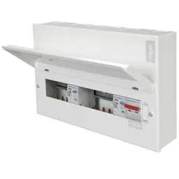Electrical Lighting Hager 5 + 5 Dual 100A RCD Split Load Metal Clad Consumer Unit - Design 10 Electrical Lighting Hager 5 + 5 Dual 100A RCD Split Load Metal Clad Consumer Unit Design 10