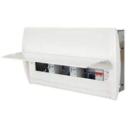 Electrical Lighting Hager 16 Way Dual 100A RCD High Integrity Flush Metal Clad Consumer Unit - Electrical Lighting Hager 16 Way Dual 100A RCD High Integrity Flush Metal Clad Consumer Unit