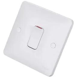 Electrical Lighting Hager Sollysta 20A DP Switch White - Electrical Lighting Hager Sollysta 20A DP Switch White