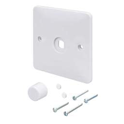 Electrical Lighting Hager Sollysta 1 Gang Rotary Dimmer Switch Plate Kit White - Electrical Lighting Hager Sollysta 1 Gang Rotary Dimmer Switch Plate Kit White