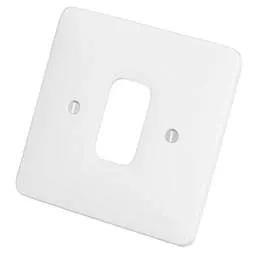 Electrical Lighting Hager Sollysta 1 Gang Grid Front Plate White - Electrical Lighting Hager Sollysta 1 Gang Grid Front Plate White