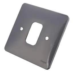 Electrical Lighting Hager Sollysta 1 Gang Grid Plate Part M Grey - Electrical Lighting Hager Sollysta 1 Gang Grid Plate Part M Grey