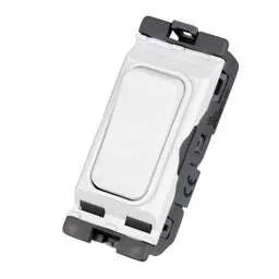 Electrical Lighting Hager Sollysta 20A Double Pole 1 Way Grid Switch - Electrical Lighting Hager Sollysta 20A Double Pole 1 Way Grid Switch