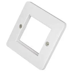 Electrical Lighting Hager Sollysta 1 Gang 2 Euro Module Front Plate - Electrical Lighting Hager Sollysta 1 Gang 2 Euro Module Front Plate