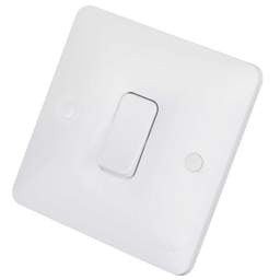 Electrical Lighting Hager Sollysta 10A 1 Gang 2 Way Push Switch White - Electrical Lighting Hager Sollysta 10A 1 Gang 2 Way Push Switch White