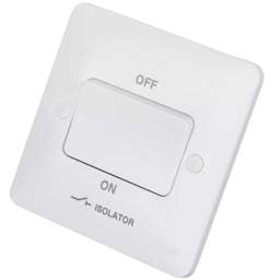 Electrical Lighting Hager Sollysta 10A Triple Pole Fan Isolator Switch White - Electrical Lighting Hager Sollysta 10A Triple Pole Fan Isolator Switch White