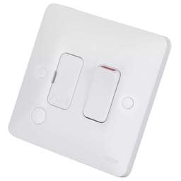 Electrical Lighting Hager Sollysta 13A DP Switched Fused Spur with Flex Outlet White - Electrical Lighting Hager Sollysta 13A DP Switched Fused Spur with Flex Outlet White