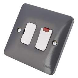 Electrical Lighting Hager Sollysta 13A DP Switched Fused Spur Part M with Neon Grey - Electrical Lighting Hager Sollysta 13A DP Switched Fused Spur Part M with Neon Grey