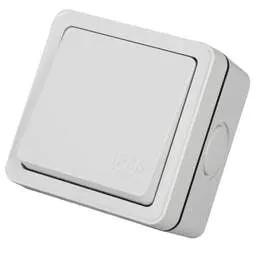 Electrical Lighting Hager Sollysta 20A DP 1 Gang Switch IP66 Grey - Electrical Lighting Hager Sollysta 20A DP 1 Gang Switch IP66 Grey